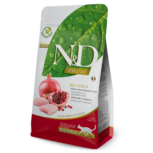 Natural & Delicious Cat Food: Prime Neutered Adult Chicken & Pomegranate