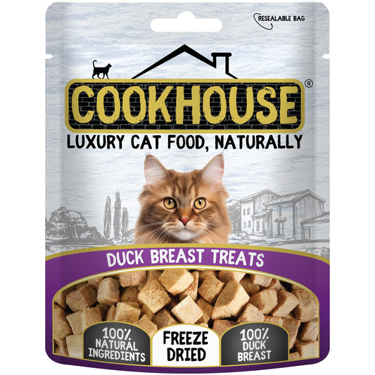 Cookhouse Freeze Dried Cat Treats 100% Duck Breast 10g