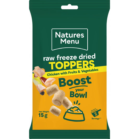 Natures Menu Raw Freeze Dried Toppers Chicken 15g