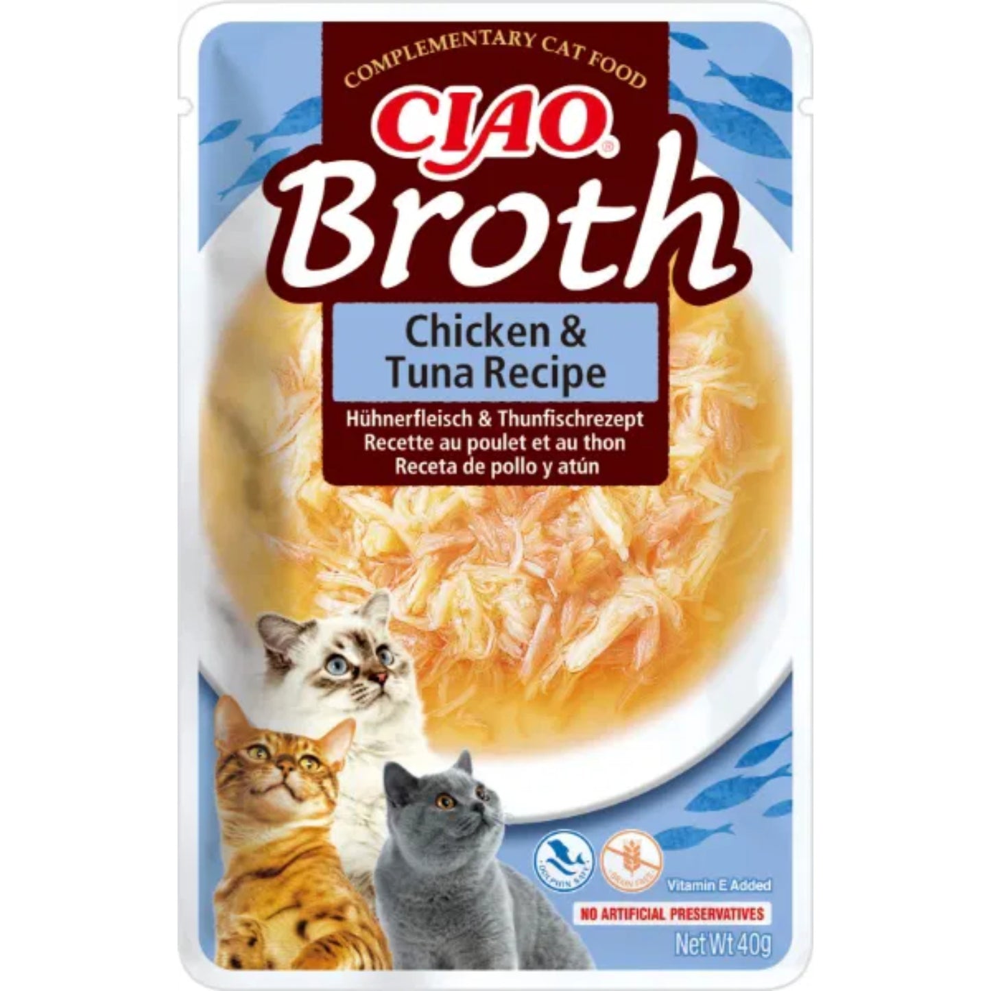 CIAO Cat Broth Chicken & Tuna Recipe 40g