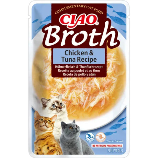 CIAO Cat Broth Chicken & Tuna Recipe 40g