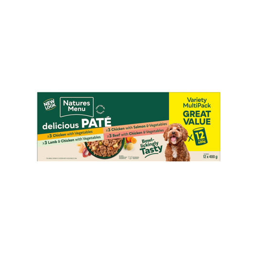 Natures Menu Wet Dog Food: Adult MultiPack Cans 12x400g