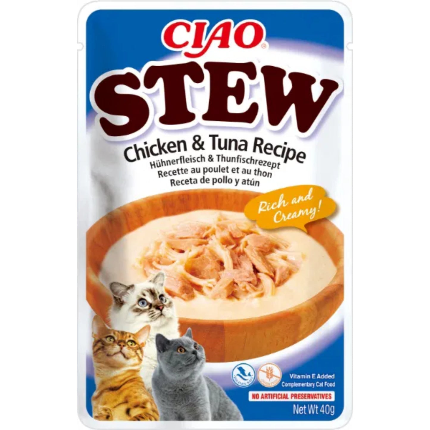 CIAO Cat Stew Chicken & Tuna Recipe 40g