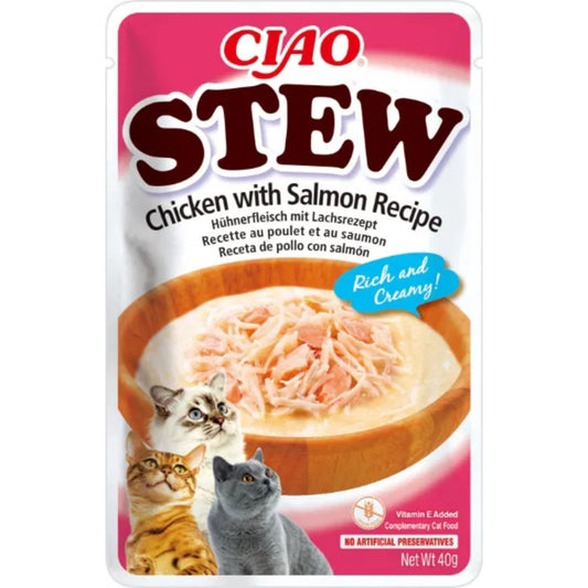 CIAO Cat Stew Chicken with Salmon Recipe 40g