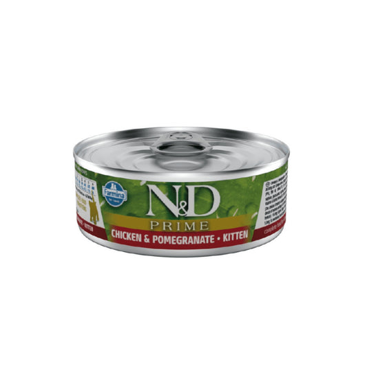 Natural & Delicious Wet Cat Food: Prime Kitten Chicken & Pomegranate 70g