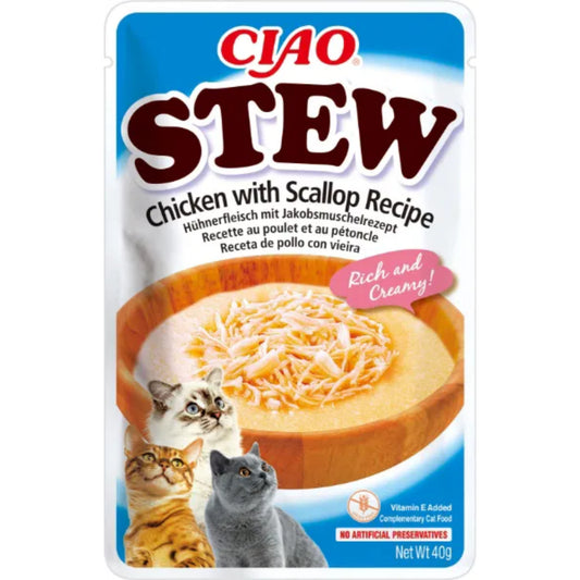 CIAO Cat Stew Chicken with Scallop Recipe 40g