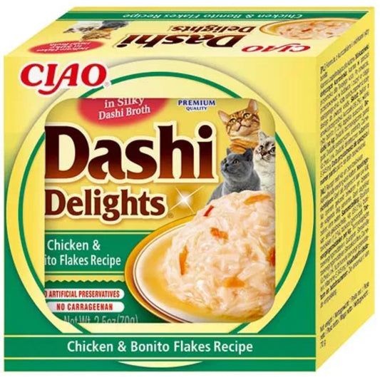 CIAO Cat Dashi Delights Chicken & Bonito Flakes Recipe 70g