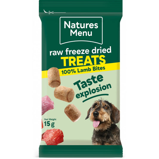 Natures Menu Raw Freeze Dried Dog Treats Lamb 15g