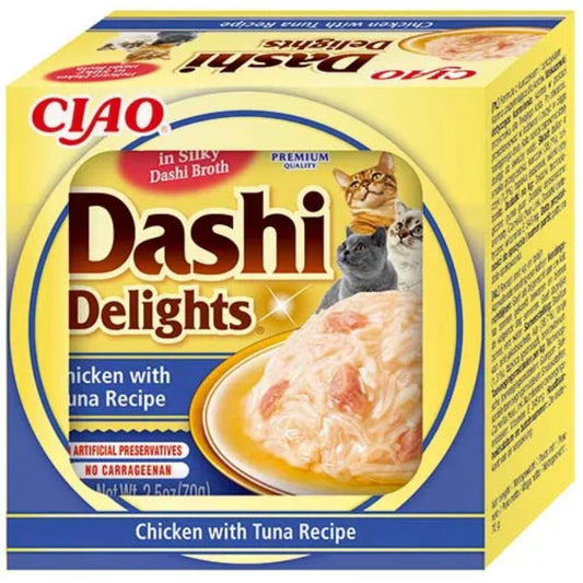 CIAO Cat Dashi Delights Chicken with Tuna Recipe 70g