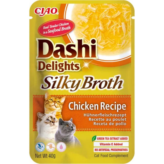 CIAO Cat Dashi Delights Delicate Silky Broth Chicken Recipe 40g