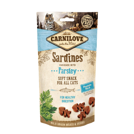 Carnilove Cat Treats: Soft Sardine with Parsley 50g