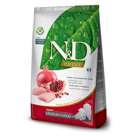 Natural & Delicious Dog Food: Prime Puppy Medium/ Large Chicken & Pomegranate