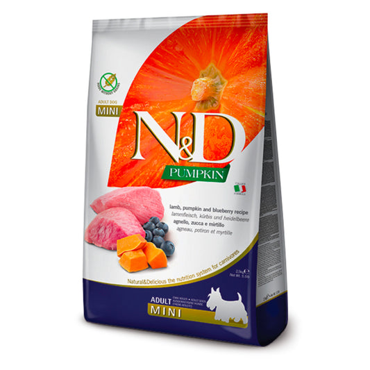 Natural & Delicious Dog Food: Pumpkin Puppy Medium/ Large Lamb & Blueberry 2.5kg