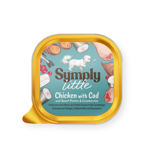Symply Wet Dog Food: Little Chicken with Cod 100g