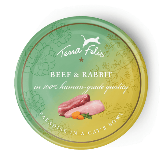 Terra Felis Wet Cat Food: Beef & Rabbit