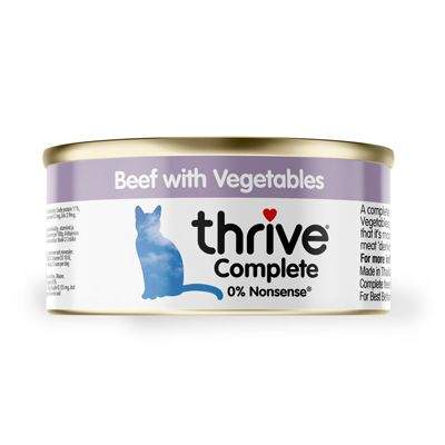 Thrive Wet Cat Food: Beef with Vegetable