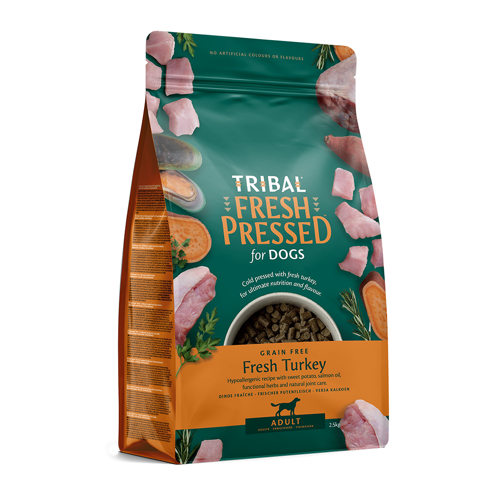 Tribal Dog Food: Adult Cold Pressed Fresh Turkey
