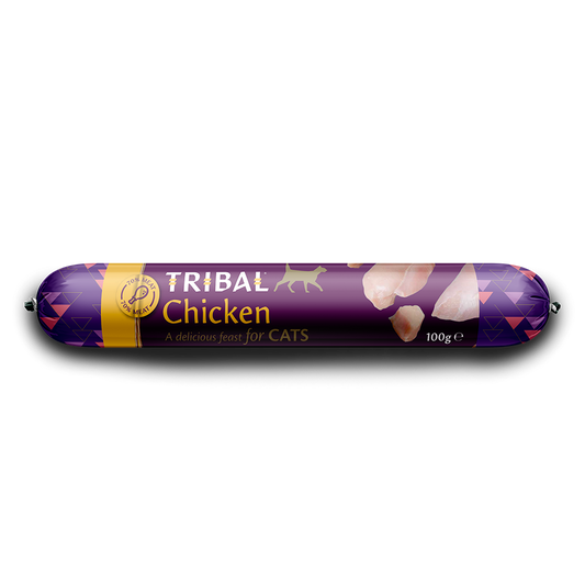 Tribal Cat Food: 70% Gourmet Chicken Sausage 100g