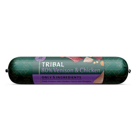 Tribal Wet Dog Food: 80% Chicken & Venison Sausage