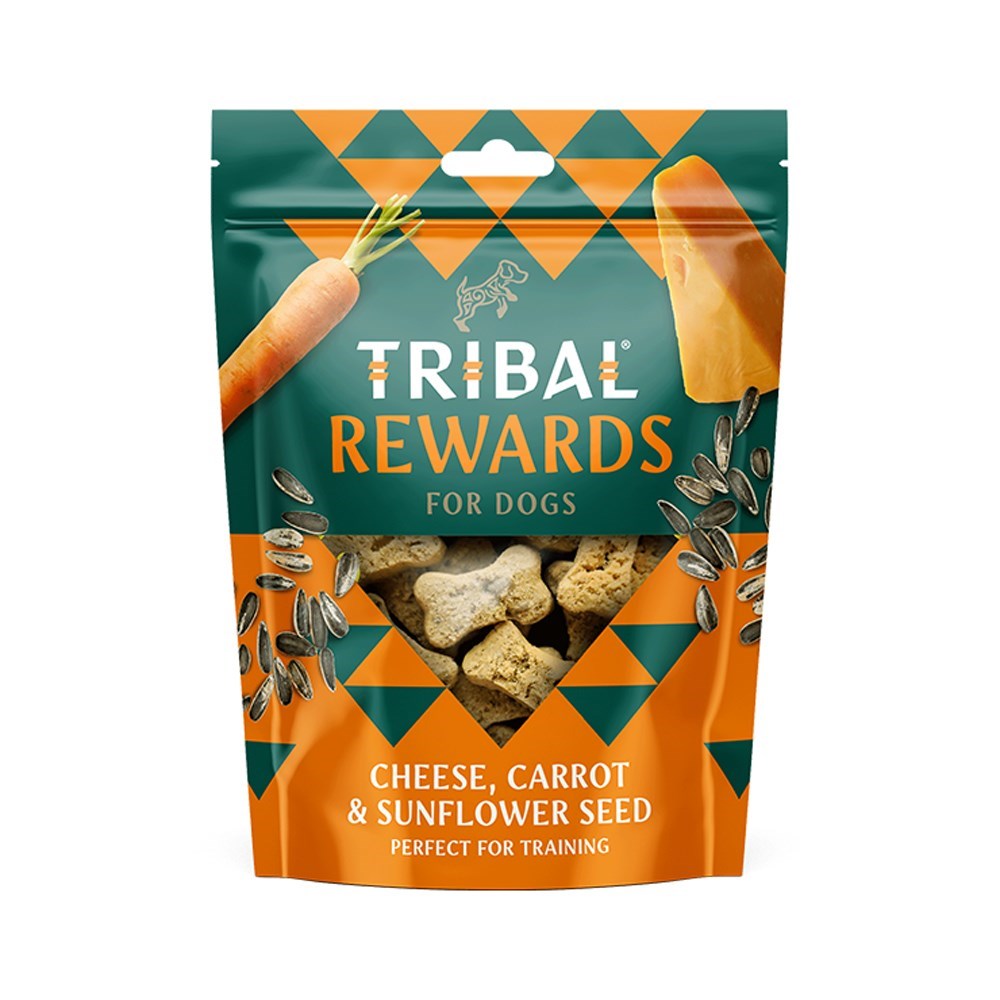 Tribal Dog Treats: Cheese, Carrot & Sunflower Seeds 125g