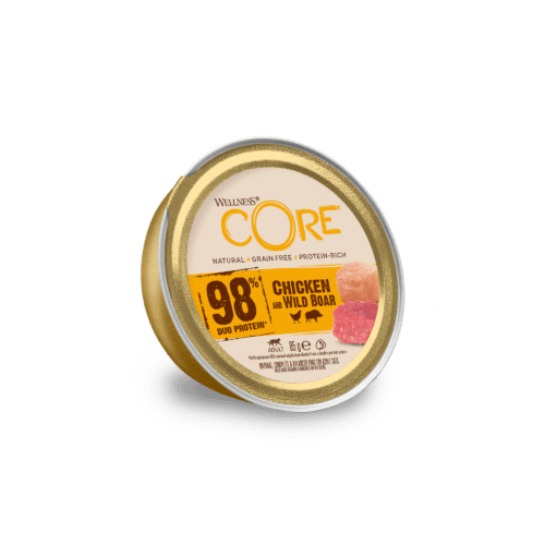 Wellness CORE Wet Cat Food: Adult 98% Chicken with Wild Boar 85g