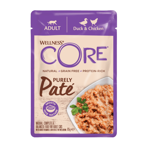 Wellness CORE Wet Cat Food: Purely Paté Adult Duck & Chicken 85g