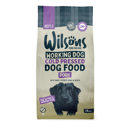 Wilsons Working Dog Food: Cold Pressed Pork 15kg